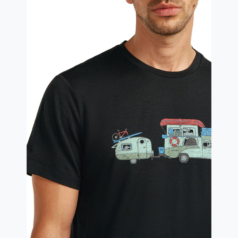 Men's T-shirt icebreaker Merino 150 Tech Lite Transportage Tee black 5