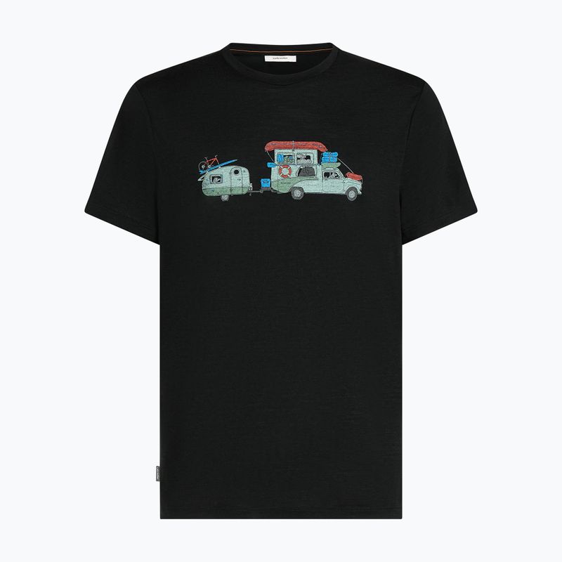 Men's T-shirt icebreaker Merino 150 Tech Lite Transportage Tee black 7