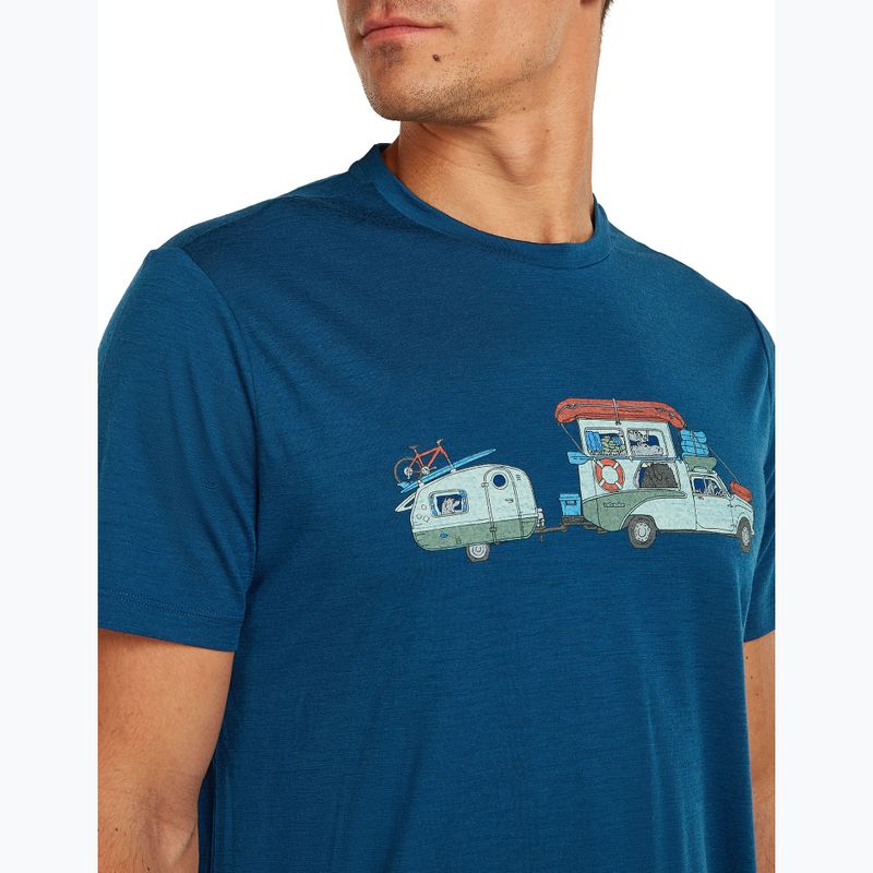 Men's T-shirt icebreaker Merino 150 Tech Lite Transportage Tee atlantis 5