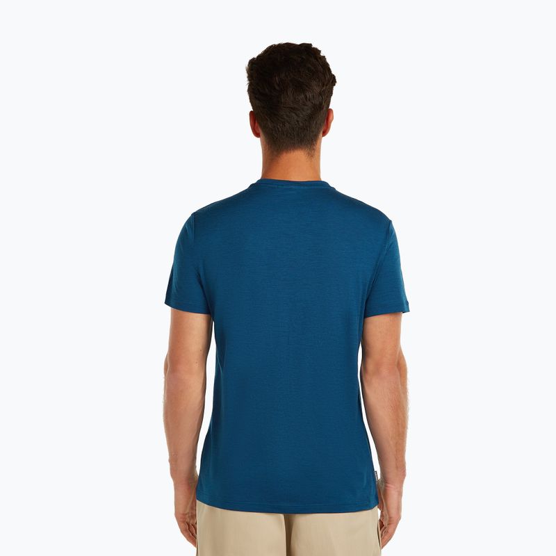 Men's T-shirt icebreaker Merino 150 Tech Lite The Peaks atlantis 3