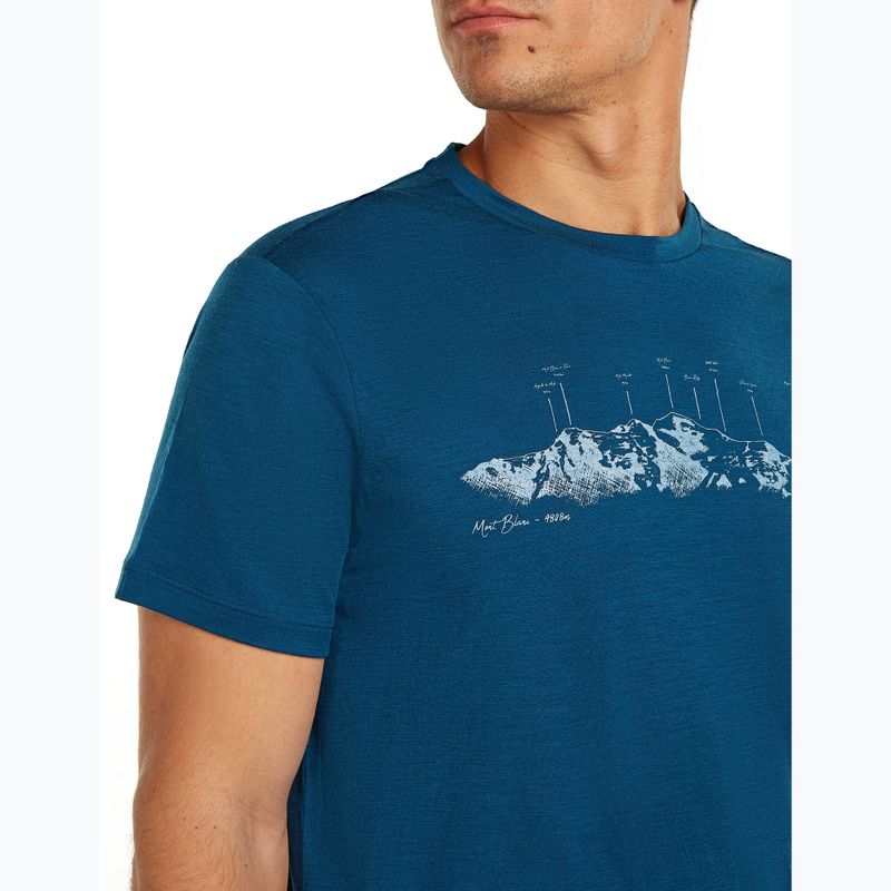 Men's T-shirt icebreaker Merino 150 Tech Lite The Peaks atlantis 6