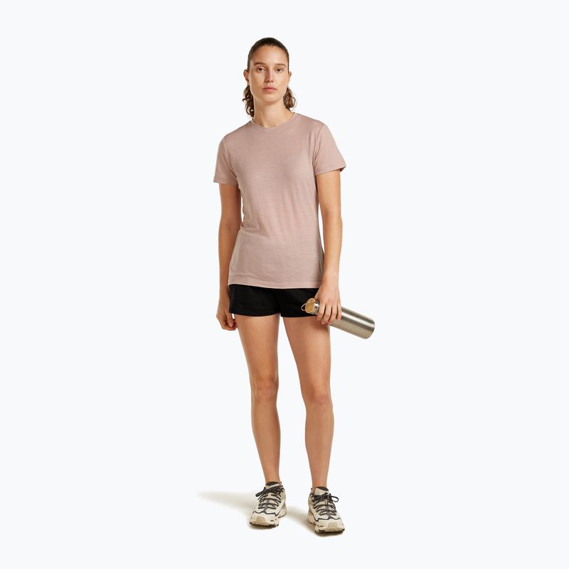 Women's trekking T-shirt icebreaker Merino 150 Tech Lite III Tee pink quartz 4