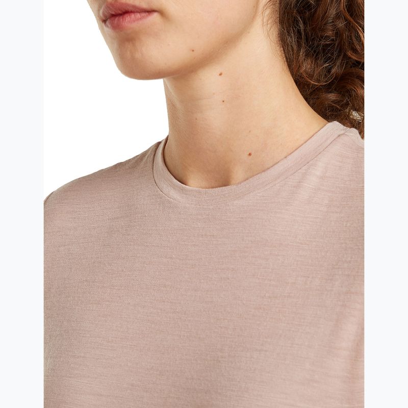 Women's trekking T-shirt icebreaker Merino 150 Tech Lite III Tee pink quartz 5