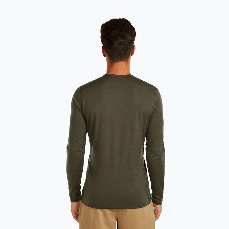 Men's thermal top Icebreaker 200 Oasis Crewe dark loden 3