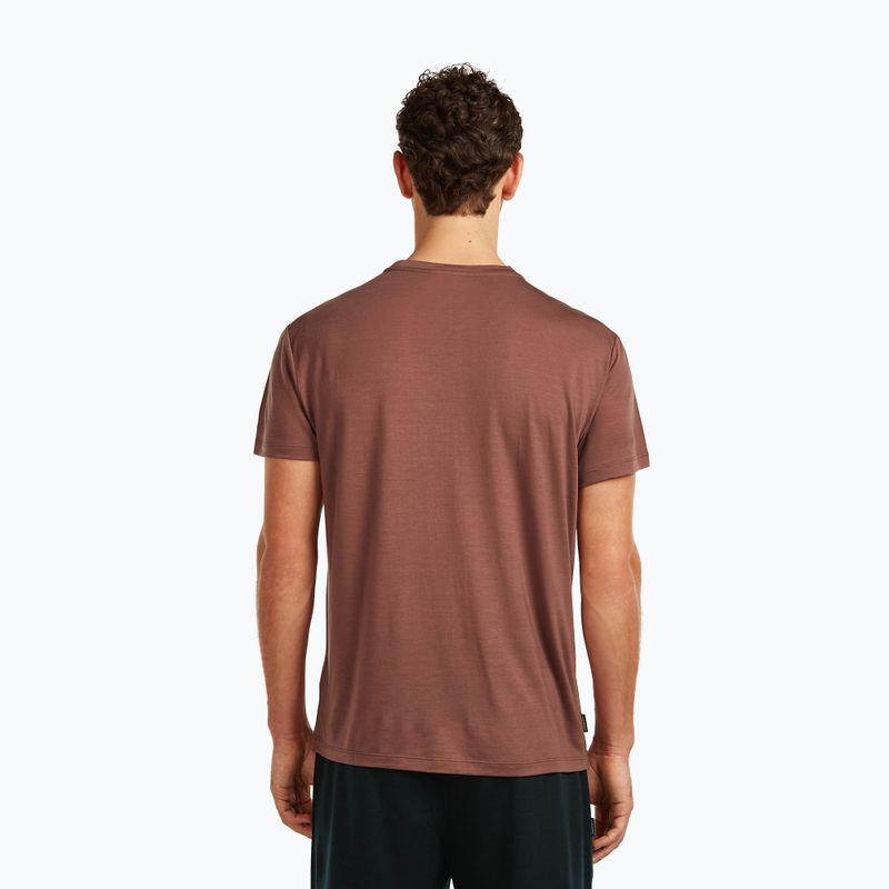 Men's T-shirt icebreaker Merino Core Canoe Companions carob 3