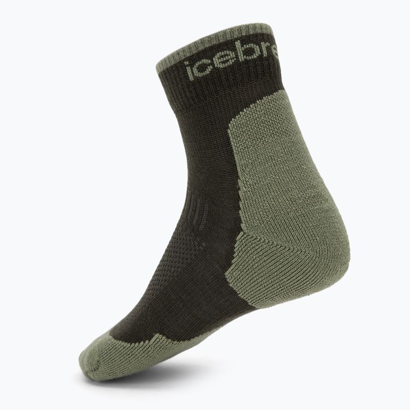 Men's socks Icebreaker Merino Hike+ Light Mini dark loden/lichen 2