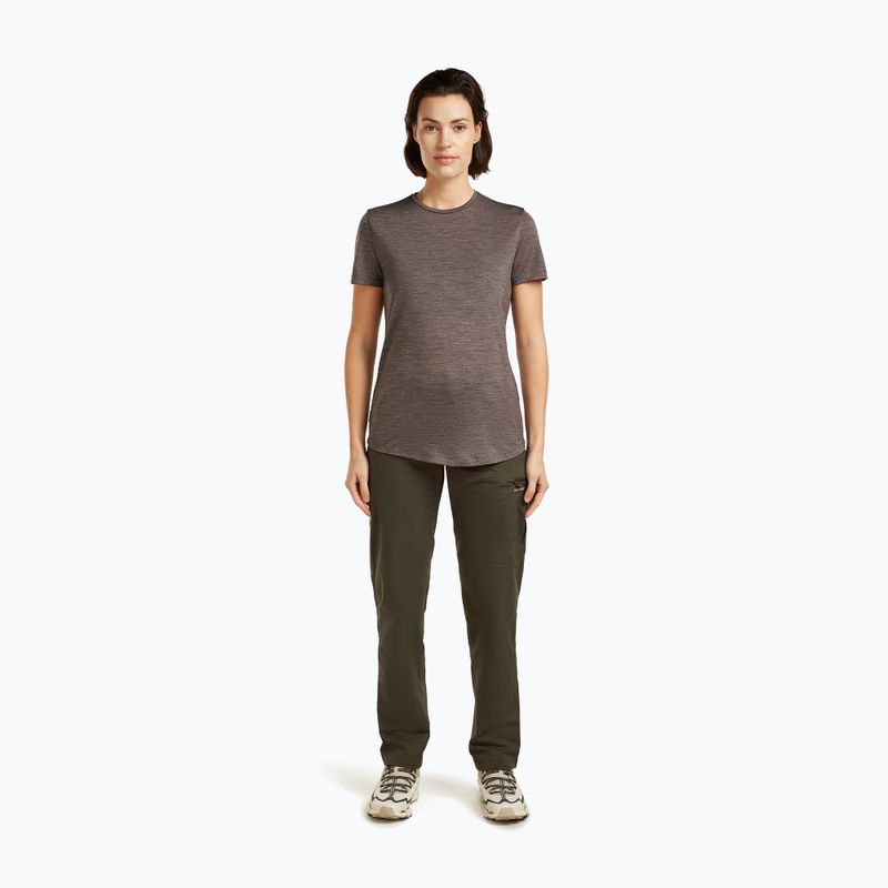 Women's trekking T-shirt icebreaker Merino 125 Cool-Lite™ Sphere III bittersweet hthr 2