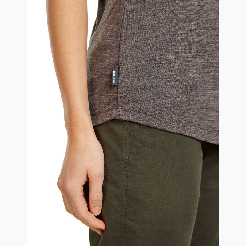 Women's trekking T-shirt icebreaker Merino 125 Cool-Lite™ Sphere III bittersweet hthr 6