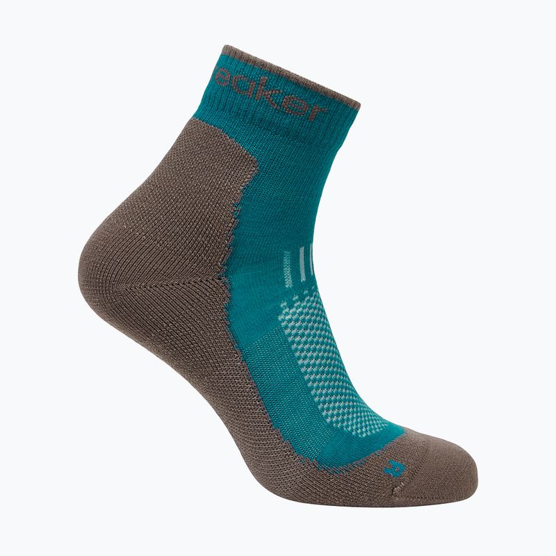 Women's socks Icebreaker Merino Hike+ Light Mini tidal teal/porcini