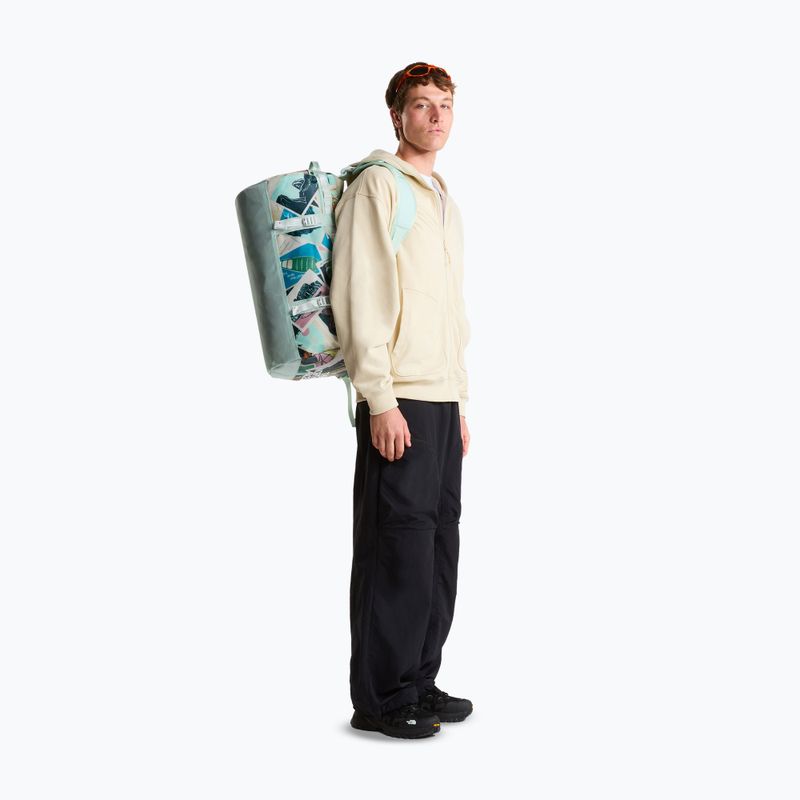 Travel bag The North Face Base Camp Duffel S 50 l opal frost tnf postcard 7