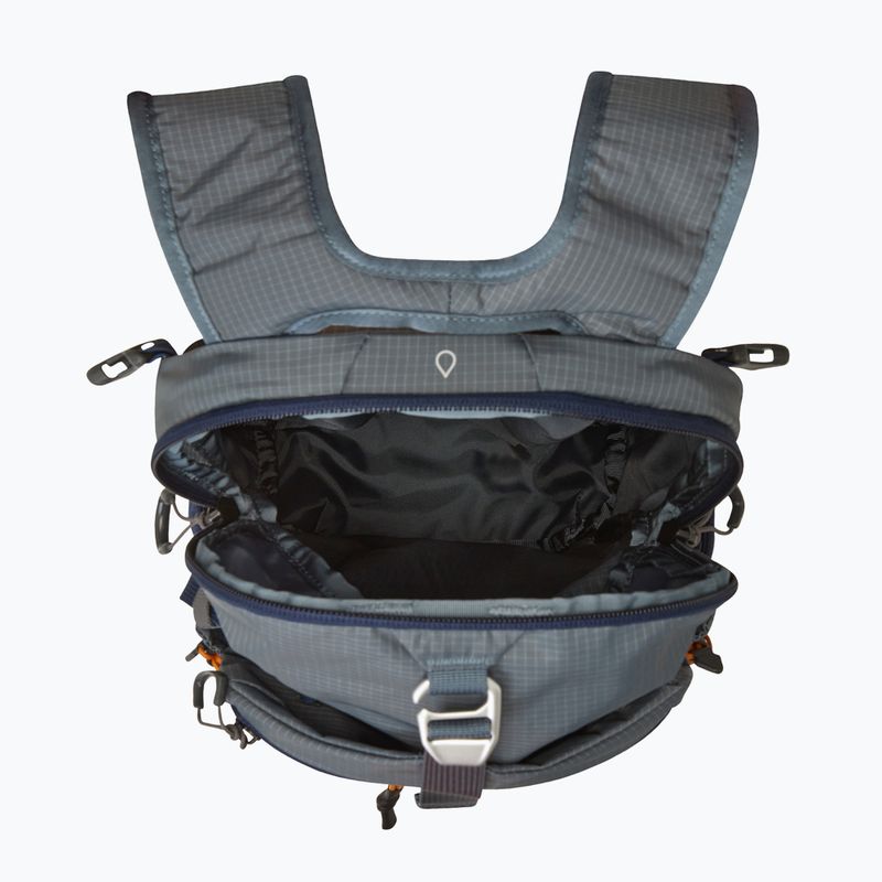 Hiking backpack The North Face Trail Lite 12 l granite grey/summit navy/dust orange 5