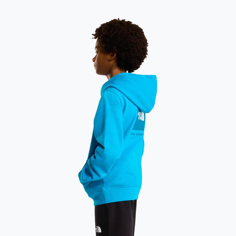 Children's sweatshirt The North Face Teen Box Nse Regular Hoodie meridian blue 4