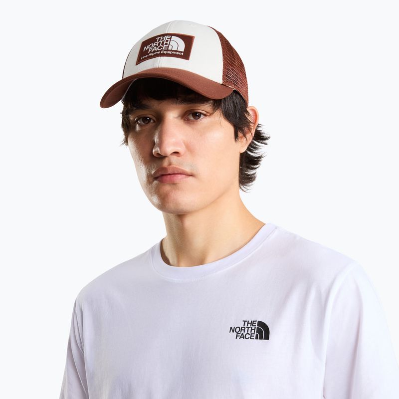 Men's baseball cap The North Face Mudder Trucker ember soil-white dune 3