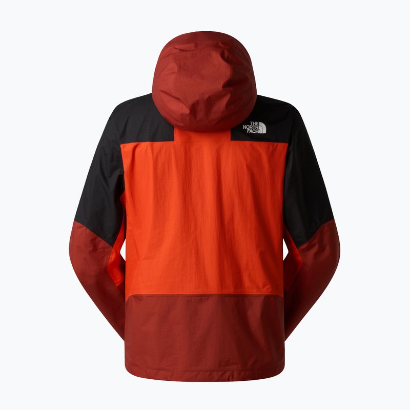 Men's rain jacket The North Face Signal 2.5L Dryvent lava red/iron clay/tnf 2