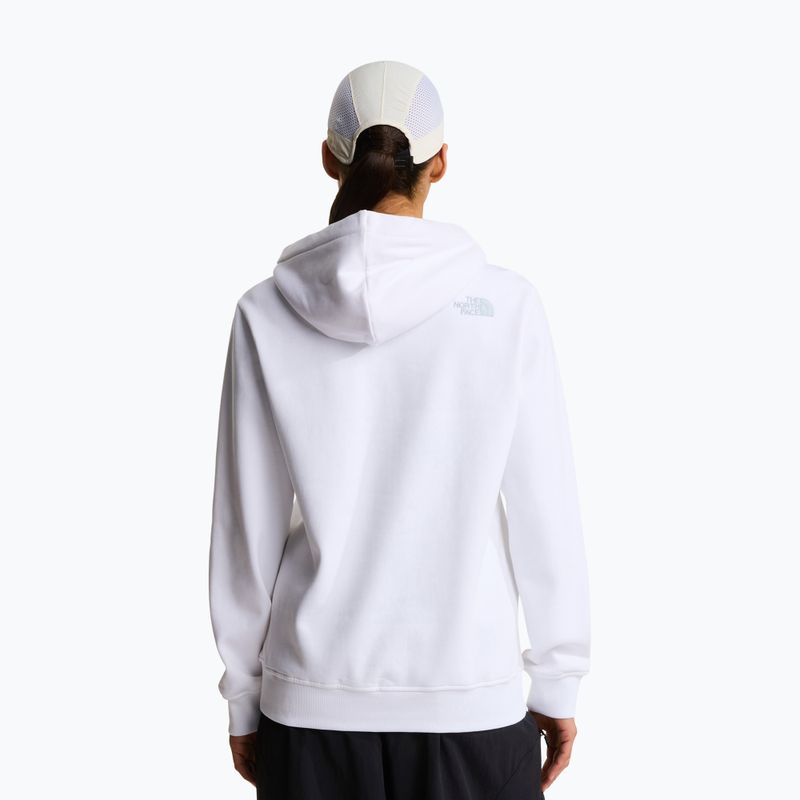 Women's sweatshirt The North Face Drew Peak Pullover Hoodie white/frost grey 3