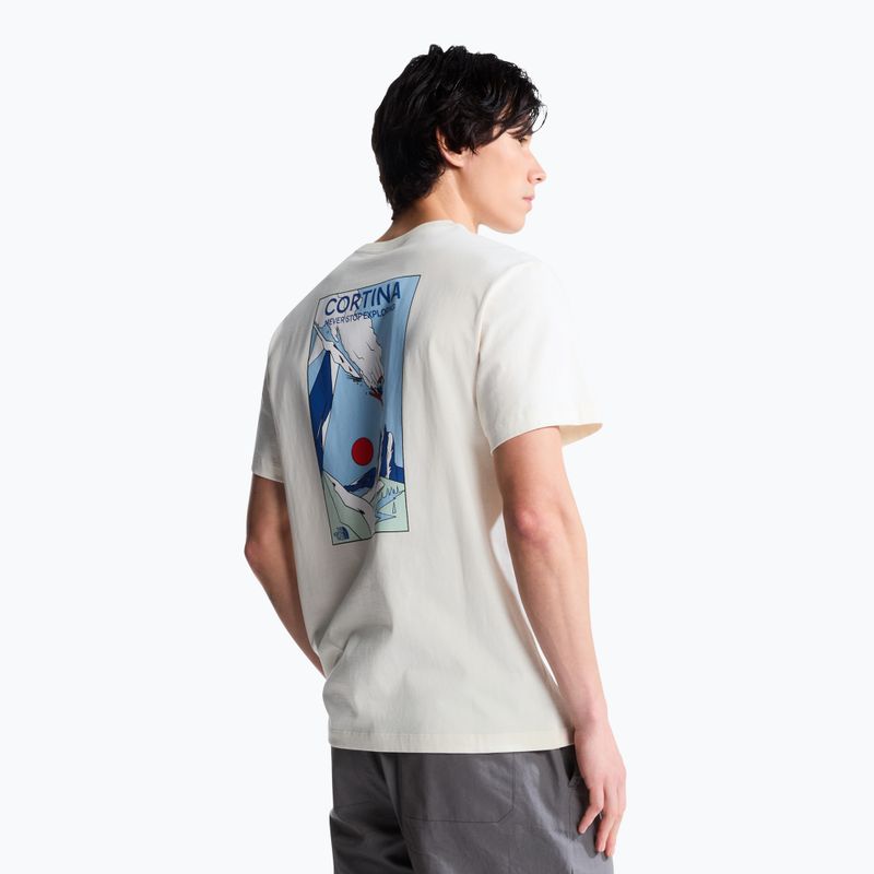 Men's trekking T-shirt The North Face Mountain Celebration Regular white dune 3