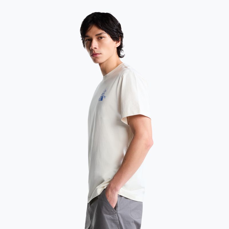 Men's trekking T-shirt The North Face Mountain Celebration Regular white dune 4