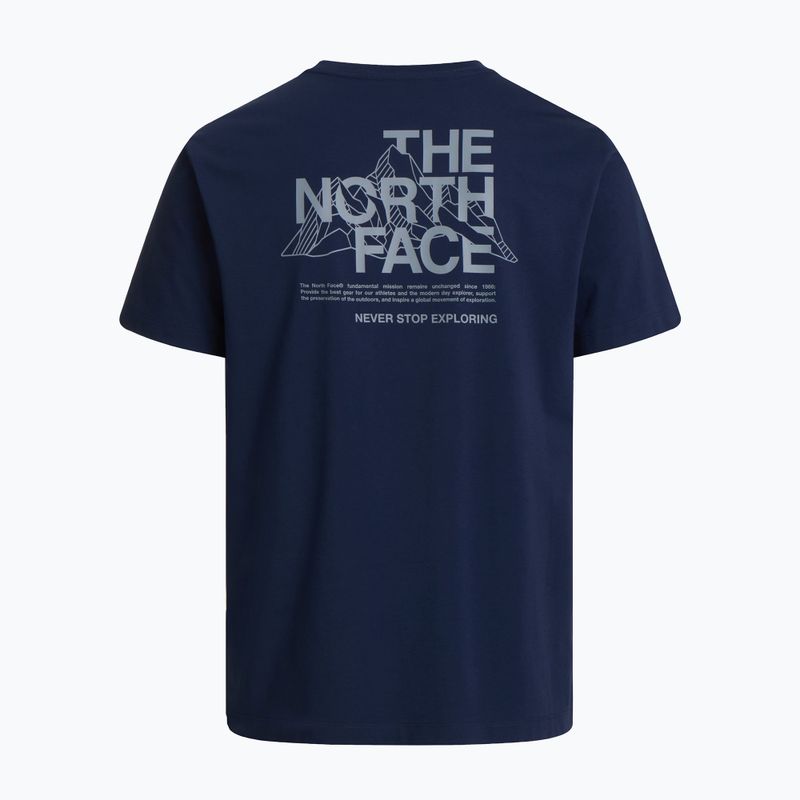 Men's trekking T-shirt The North Face Moutain Sketch Regular summit navy 6