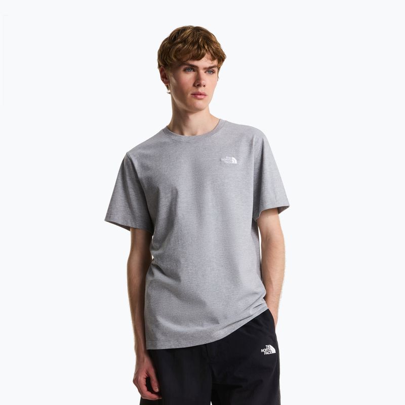 Men's T-shirt The North Face Evolution Simple Dome Regular SS tnf pale grey heather