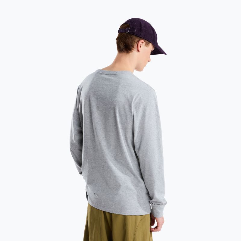 Men's long-sleeve trekking shirt The North Face Evolution Simple Dome Regular LS Tee tnf pale grey heather 3