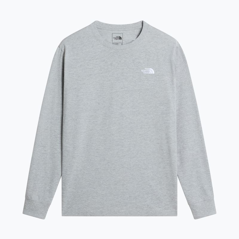 Men's long-sleeve trekking shirt The North Face Evolution Simple Dome Regular LS Tee tnf pale grey heather 4