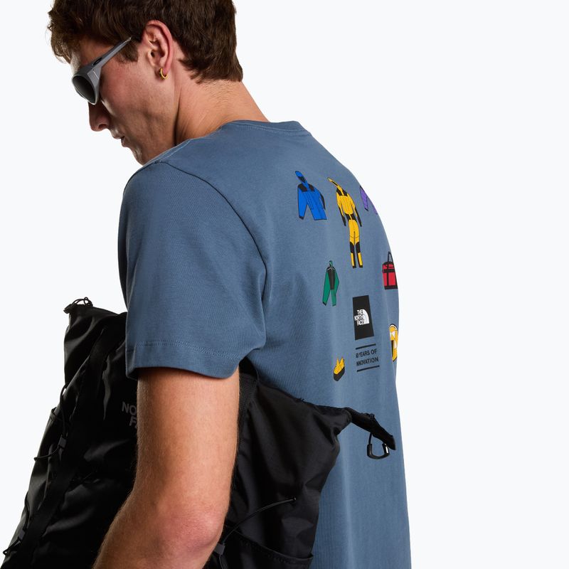 Men's trekking T-shirt The North Face Mountain Celebration Regular granite grey 7