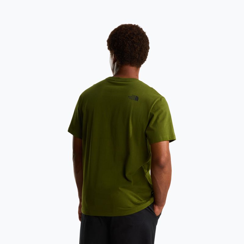 Men's T-shirt The North Face Mountain Logo Relaxed woodland green 3