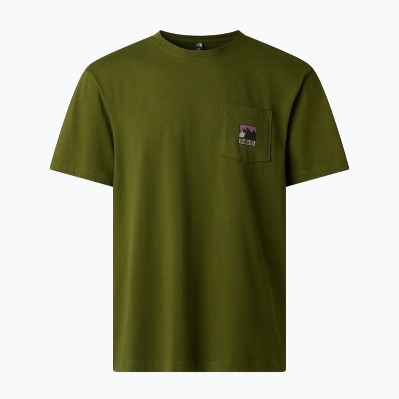 Men's T-shirt The North Face Mountain Logo Relaxed woodland green 5