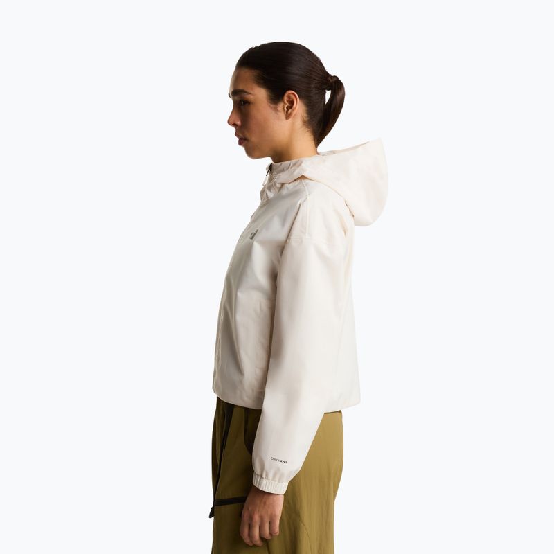 Women's softshell jacket The North Face Quest Mono Cropped white dune 5