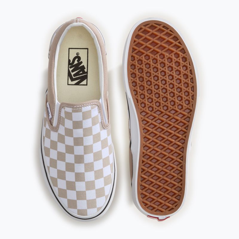 Shoes Vans Ua Classic Slip-On color theory checkerboard mushroom 4