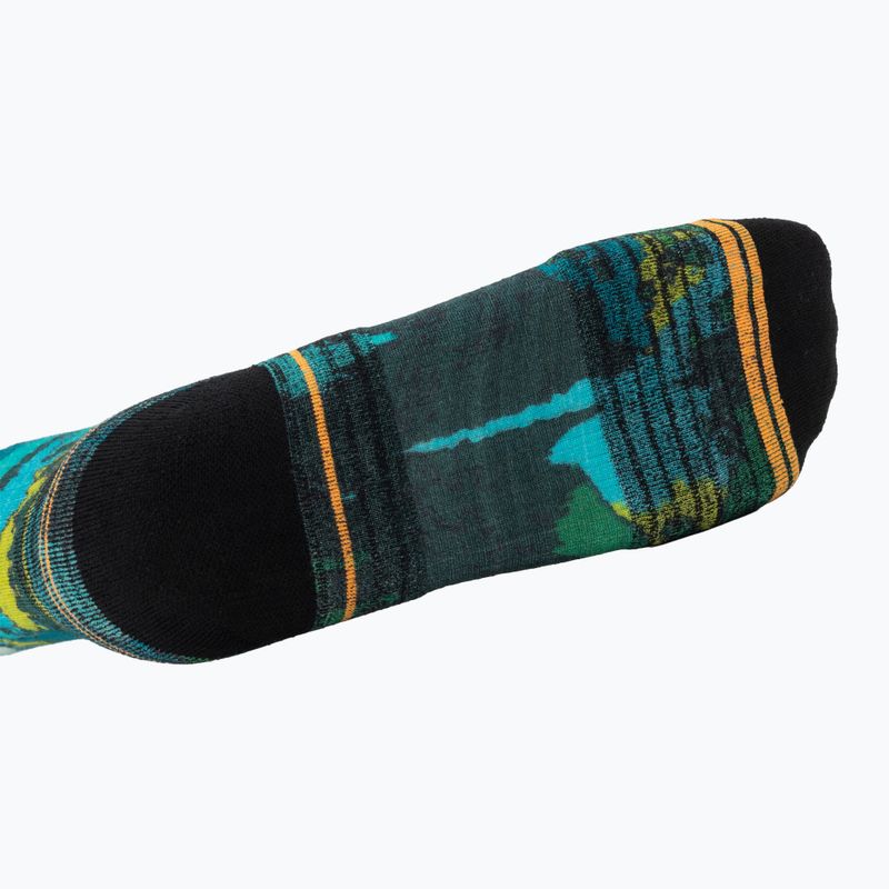 Socks Smartwool Hike Trail Trekker Print Crew winter moss 4