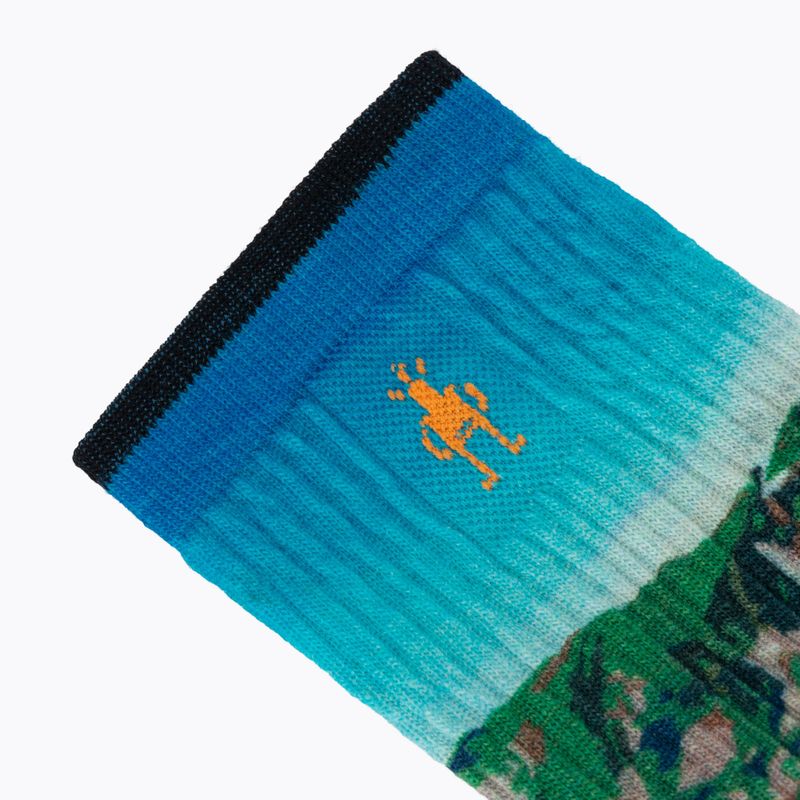 Women's socks Smartwool Hike Mountain Lake Print Crew capri 3