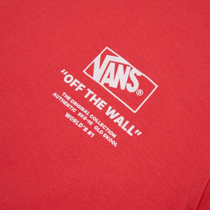 Men's T-shirt Vans Stacked Hi Tee crimson haze 3