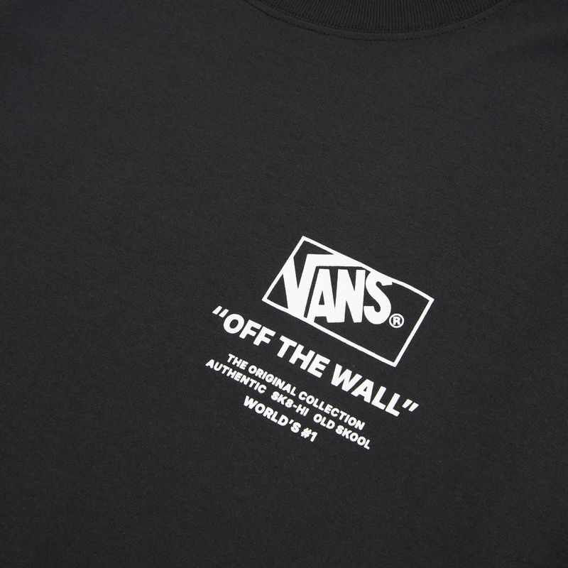 Men's T-shirt Vans Stacked Hi Tee black/white 3