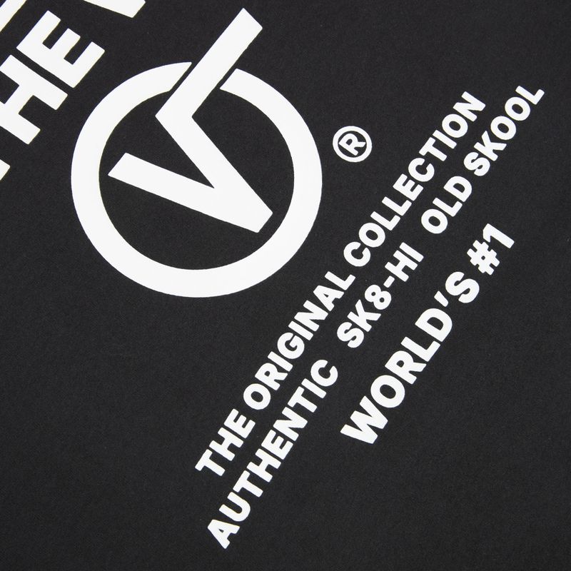 Men's T-shirt Vans Stacked Hi Tee black/white 4