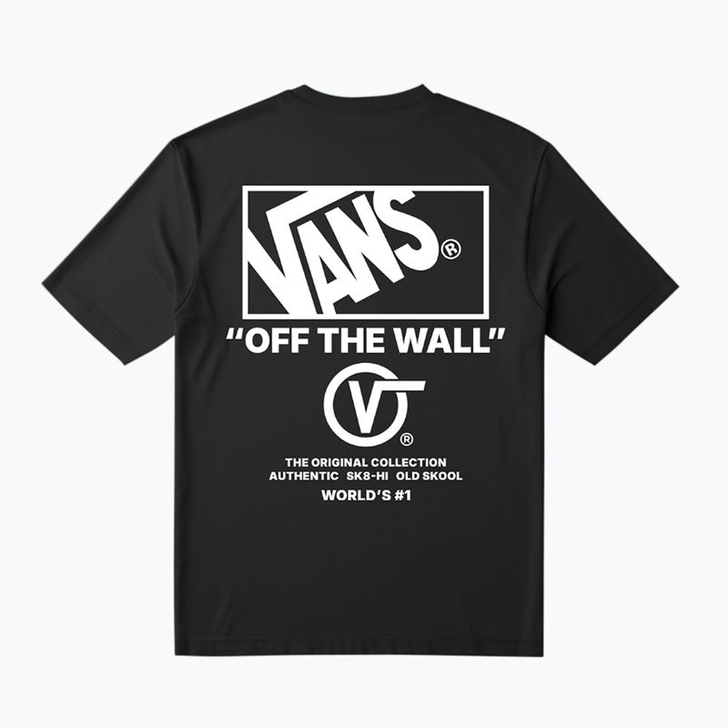 Men's T-shirt Vans Stacked Hi Tee black/white 2