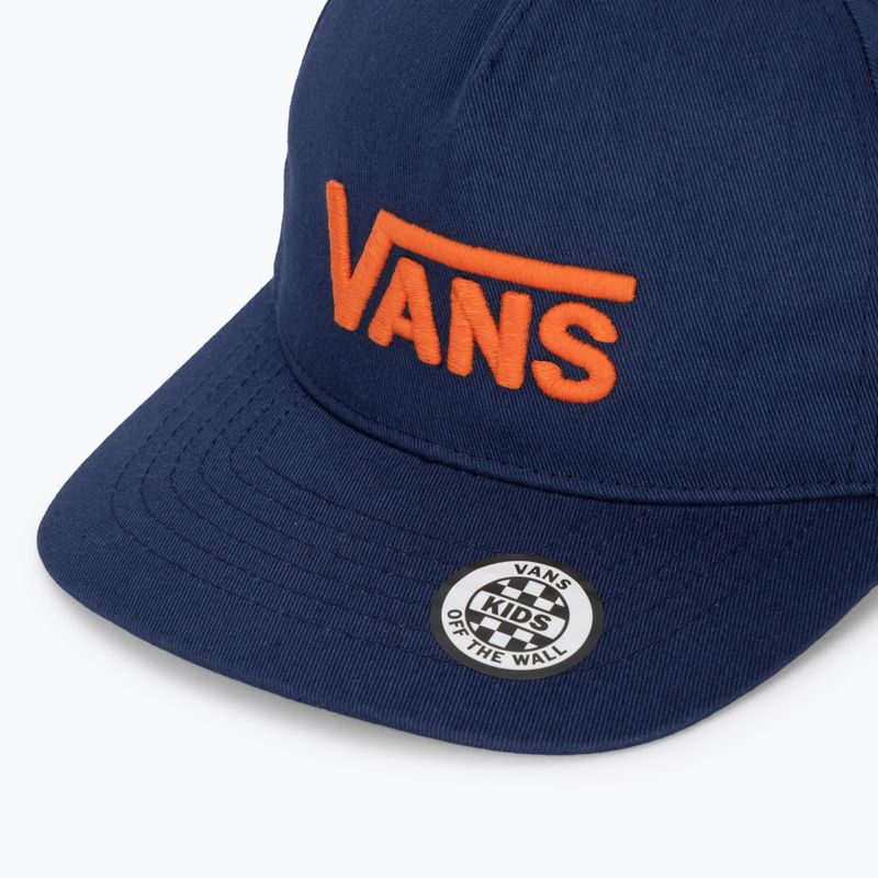 Children's baseball cap Vans Drop V Logo Snapback deep indigo 3