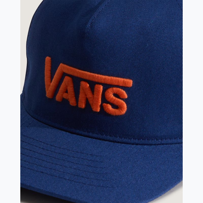 Children's baseball cap Vans Drop V Logo Snapback deep indigo 3