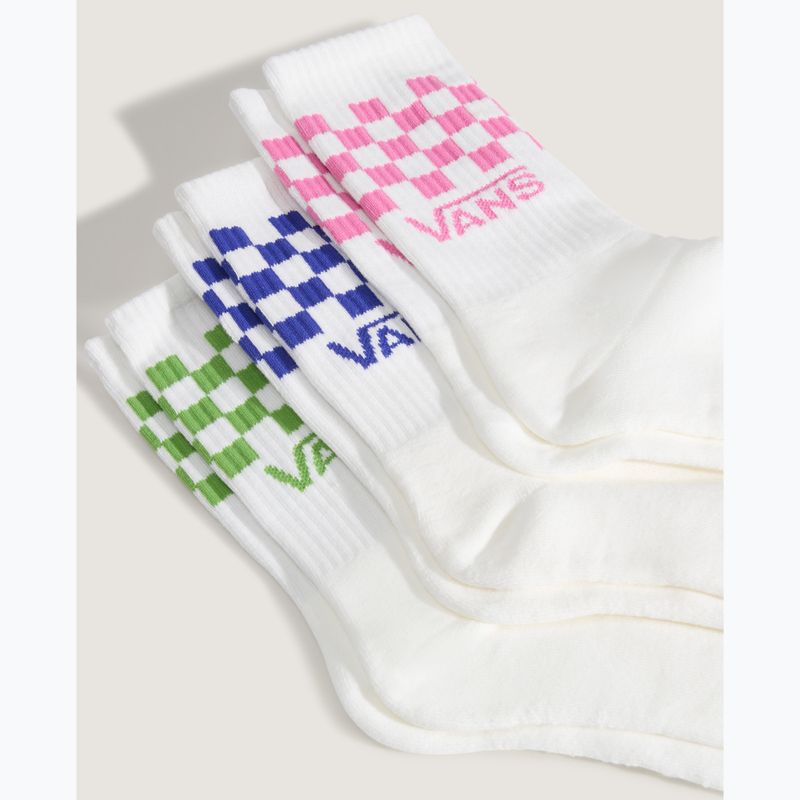 Socks Vans Classic Check Crew 3 pairs pink fizz 3