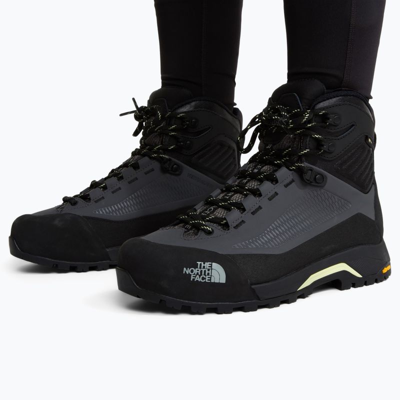 Women's approach shoes The North Face Verto Alpine Mid Gore-Tex anthracite grey/lemon mis 5
