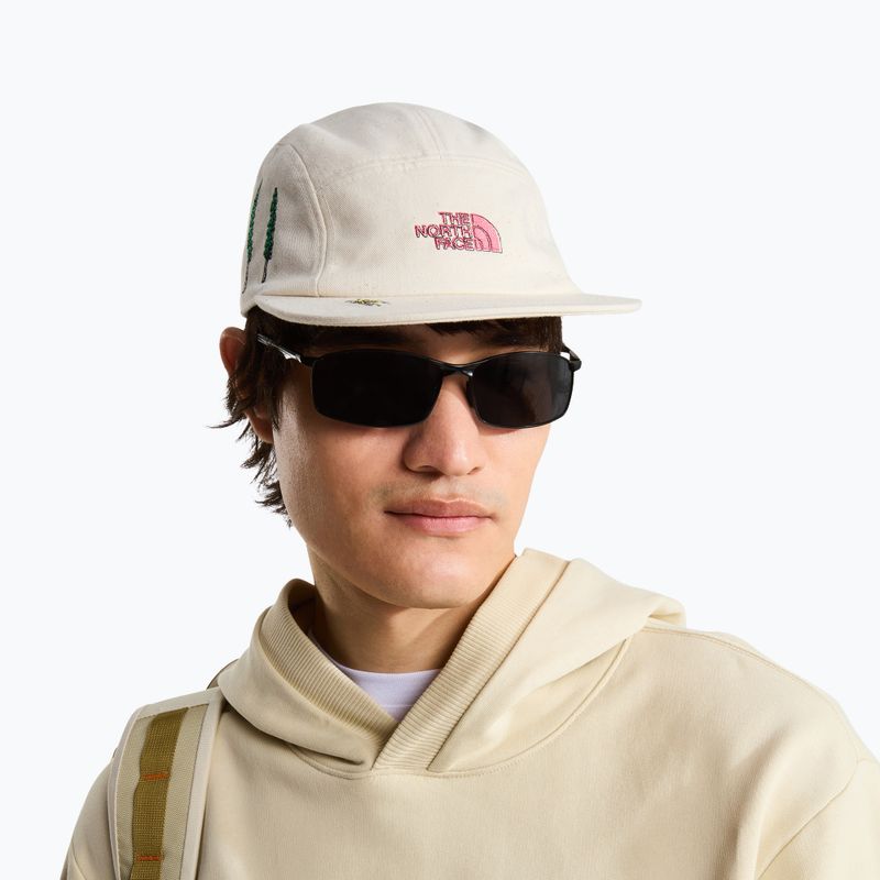 Men's baseball cap The North Face Norm Camp white dune/raw undyed/graphics 4