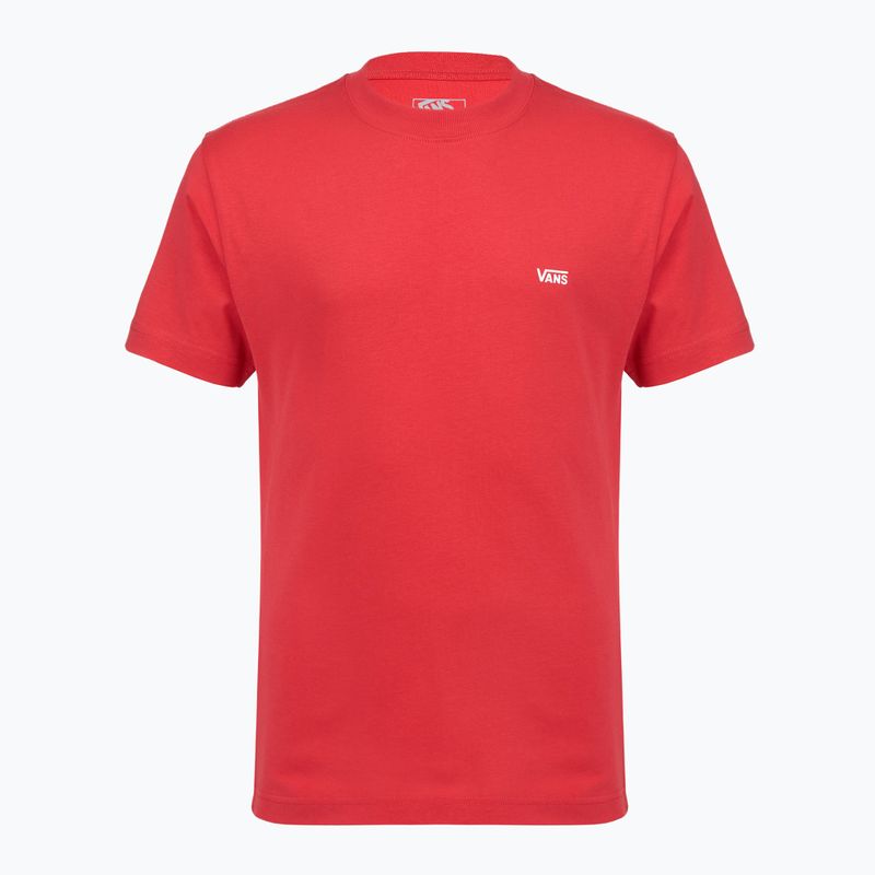 Men's T-shirt Vans Left Chest SS crimson haze