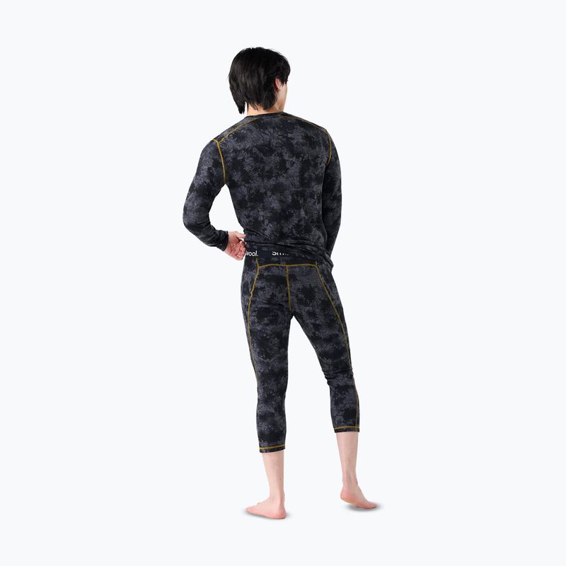 Men's thermal trousers Smartwool Classic Thermal Merino Base Layer 3/4 Bottom Boxed black tie dye/hny gold 2