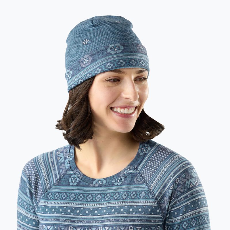 Winter hat Smartwool Merino Reversible Cuffed nightfall fair isle fun 2