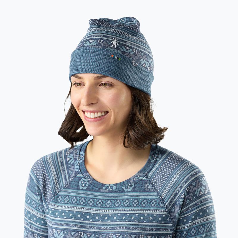 Winter hat Smartwool Merino Reversible Cuffed nightfall fair isle fun 3
