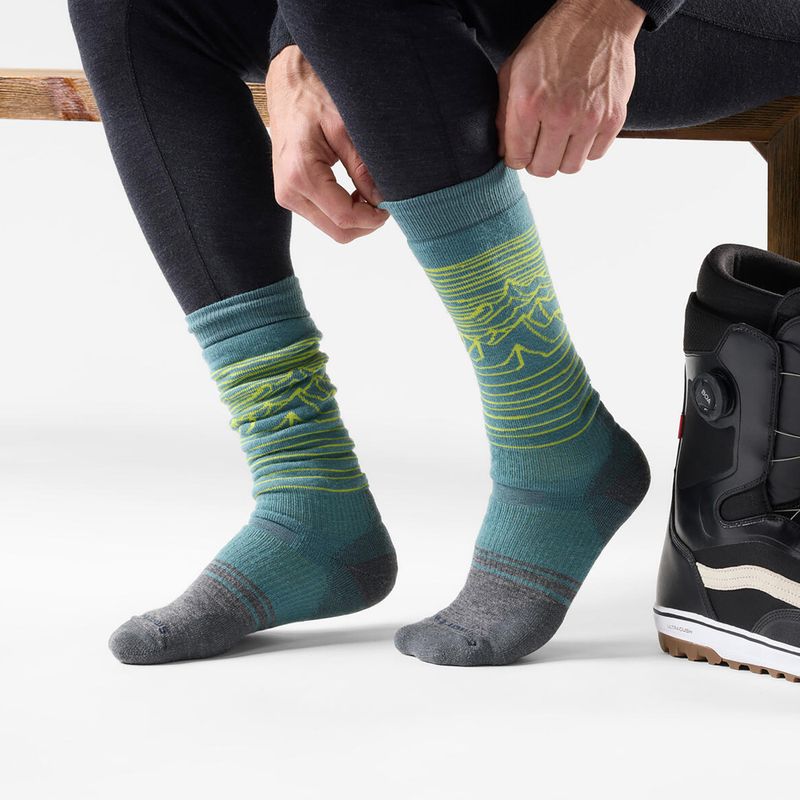Snowboard socks Smartwool Snowboard Full Cushion Iguchi OTC dusty teal 2