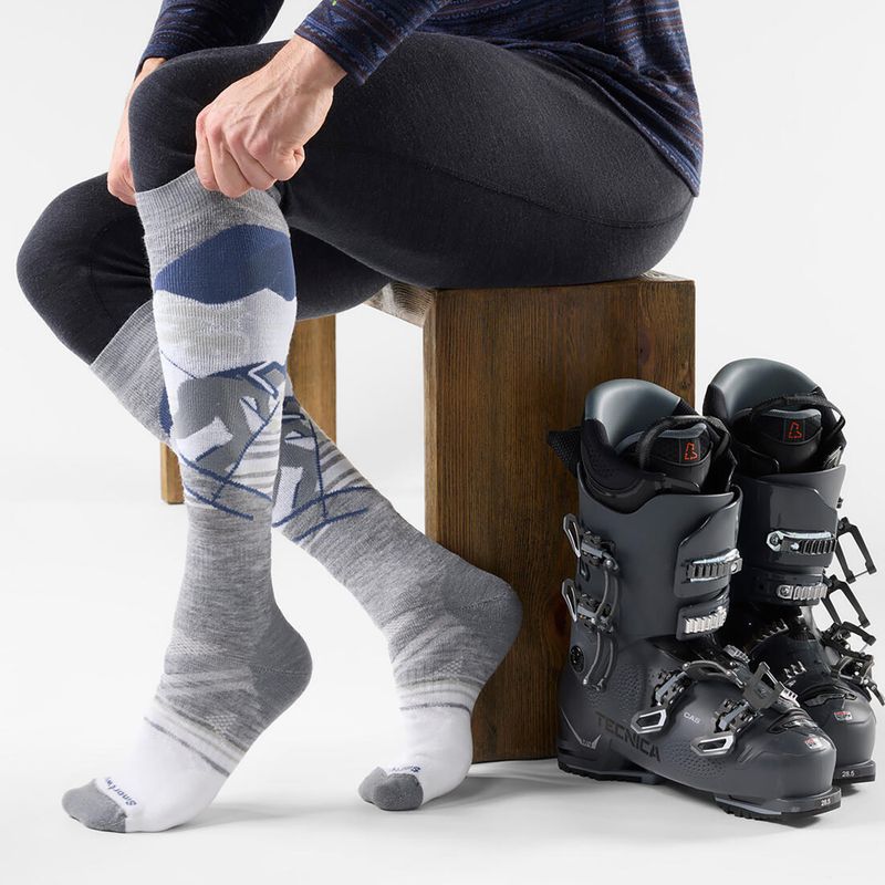 Ski socks Smartwool Ski Full Cushion Chute the Moon OTC light gray 2
