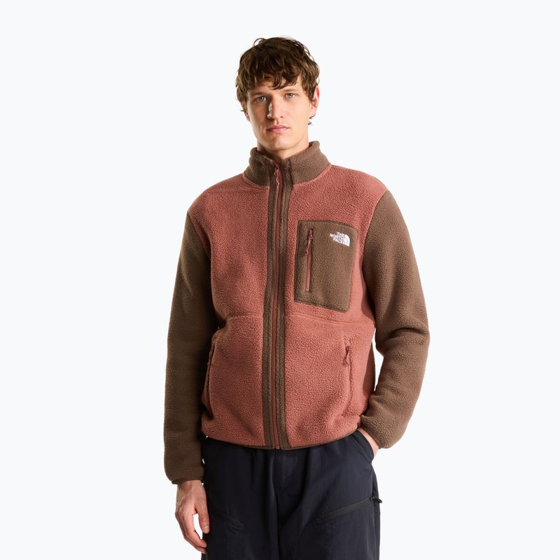 Men's fleece sweatshirt The North Face Yumiori Full Zip copper silt/smo