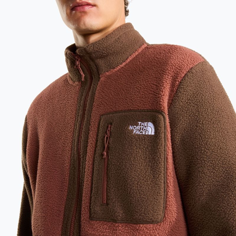 Men's fleece sweatshirt The North Face Yumiori Full Zip copper silt/smo 4