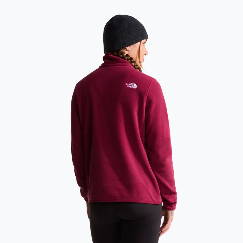 Women's fleece sweatshirt The North Face Glacier Fleece 1/4 Zip burgundy crush 3